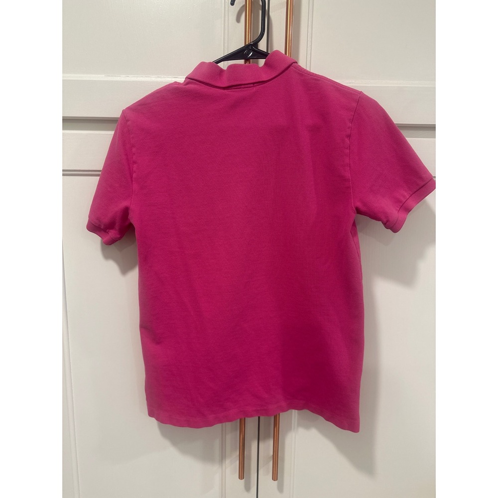 Polo Ralph Lauren Kids Pink Short Sleeve Cotton Preppy Polo Shirt Size L 14-16 - Picture 5 of 7